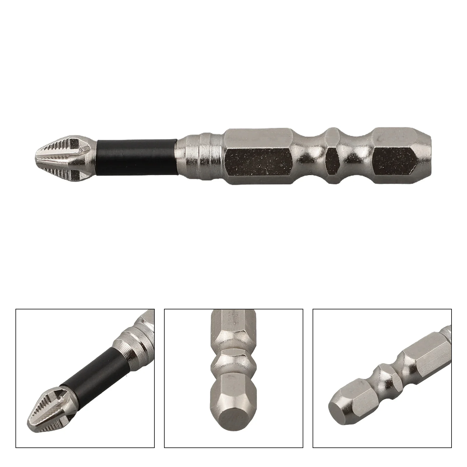 1pc Cross Magnetic Screwdriver Bit  Alloy Steel Anti-Slip Long Drill Bits   1/4 Hex Shank PH2 Head 25-150mm Screwdriver Bit