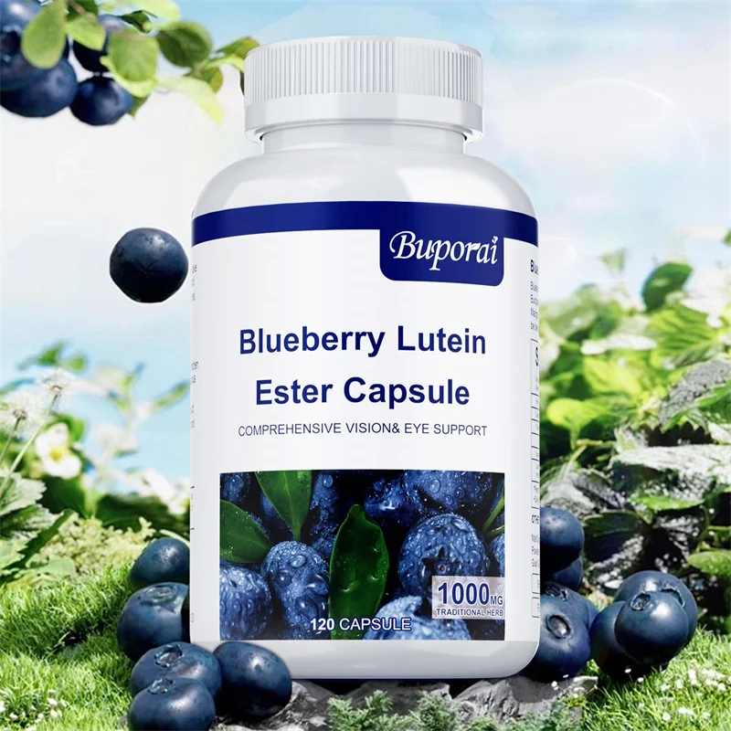 

Капсула Blueberry Lutein Ester — снимает усталость глаз, способствует здоровью глаз и зрения и поддерживает здоровье источника и макула.