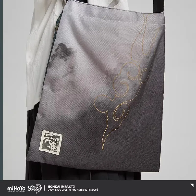 miHoYo Game Fu Hua Bag Official Honkai Impact 3 Azure Empyrea Theme Canvas Bag Crossbody Bag Shoulder Bag Cosplay Halloween Gift