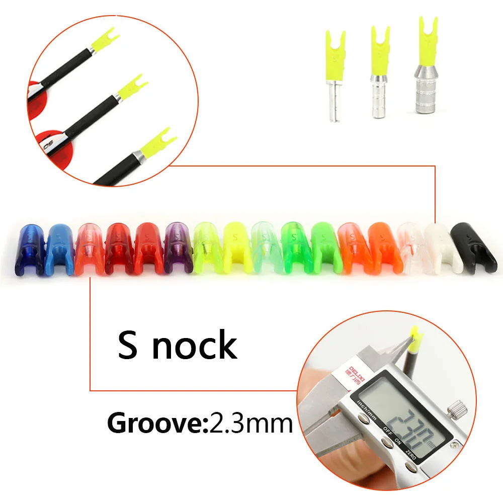 Plastic Arrow Pin Needles for DIY, Size S Aluminum, Nock Pin Needles for ID4.2, 6.2, 3.2, 5.2, 8.0mm, Archery Accessory, 24Pc