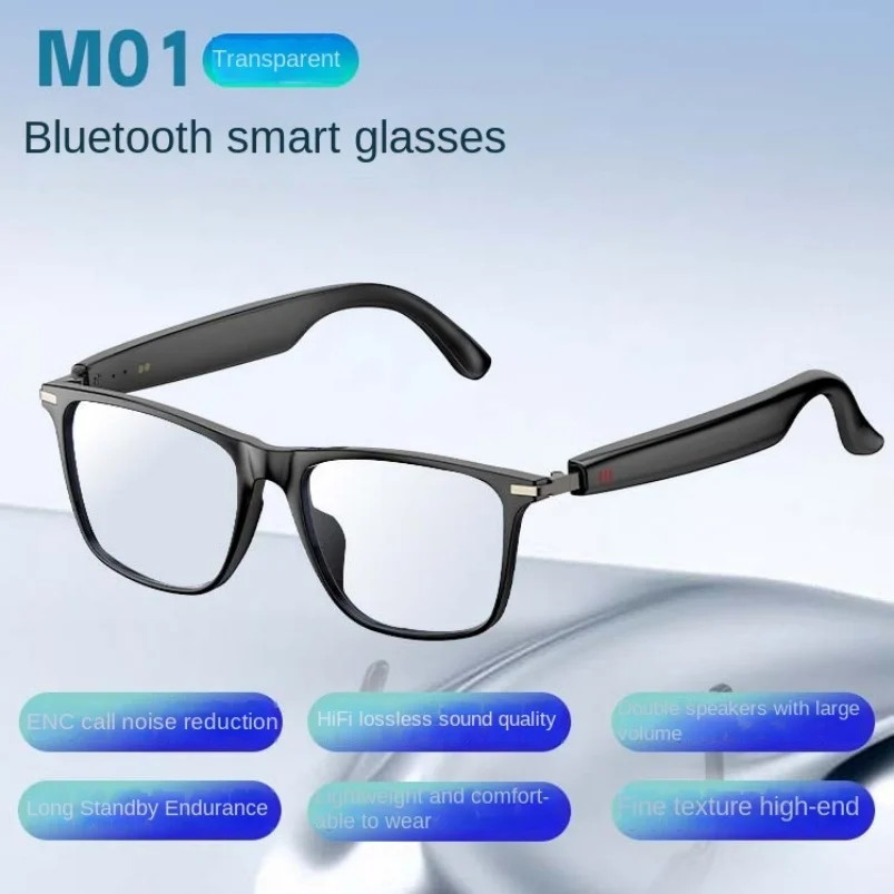 Intelligent for Bluetooth Smart Glasses AI Translation Call Noise Reduction High Endurance for Meetings Record New Wearable