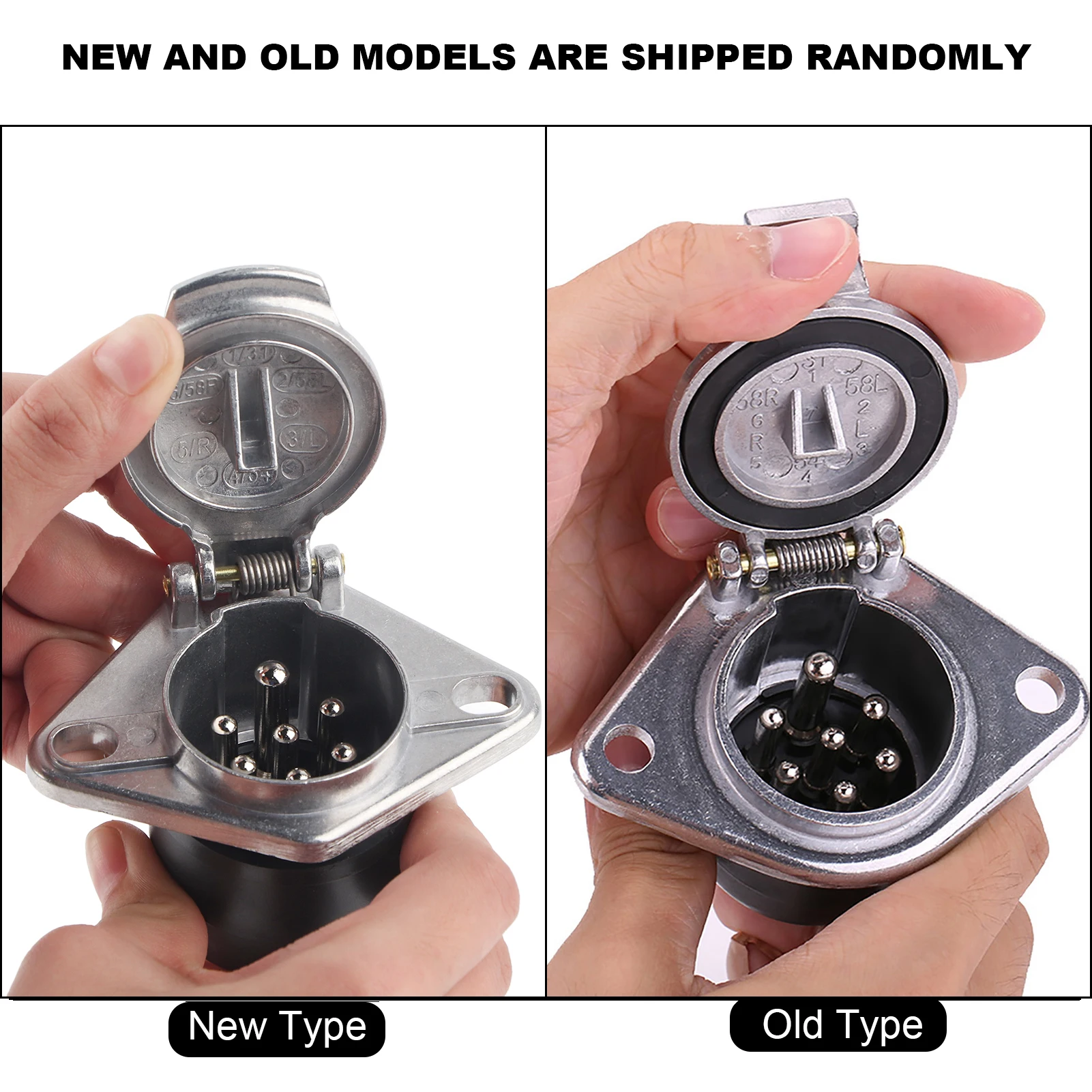 

Универсальный 7-контактный разъем и гнездо 24В, тип N, стандартный адаптер для электропроводки тяжелых грузовых прицепов, 1 шт.