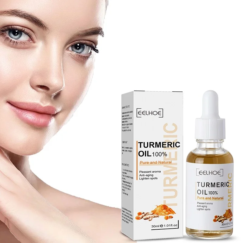 مصل تفتيح الكركم يفتيح البقع الداكنة ويتلاشى تجاعيد الوجه ومضاد للشيخوخة وتبييض الزيوت العطرية والعناية ببشرة الوجه 30 مللي