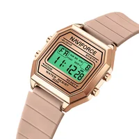 2025 NAVIFORCE, nueva marca de moda, reloj deportivo para mujer, alarma LCD Digital, indicador de fecha, reloj de pulsera electrónico para mujer resistente al agua