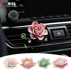 Car Fragrance Car Air Outlet Vent Clip Perfume Flavoring Air Freshener Flowers Creative Parfum Decoration Interior Accessories