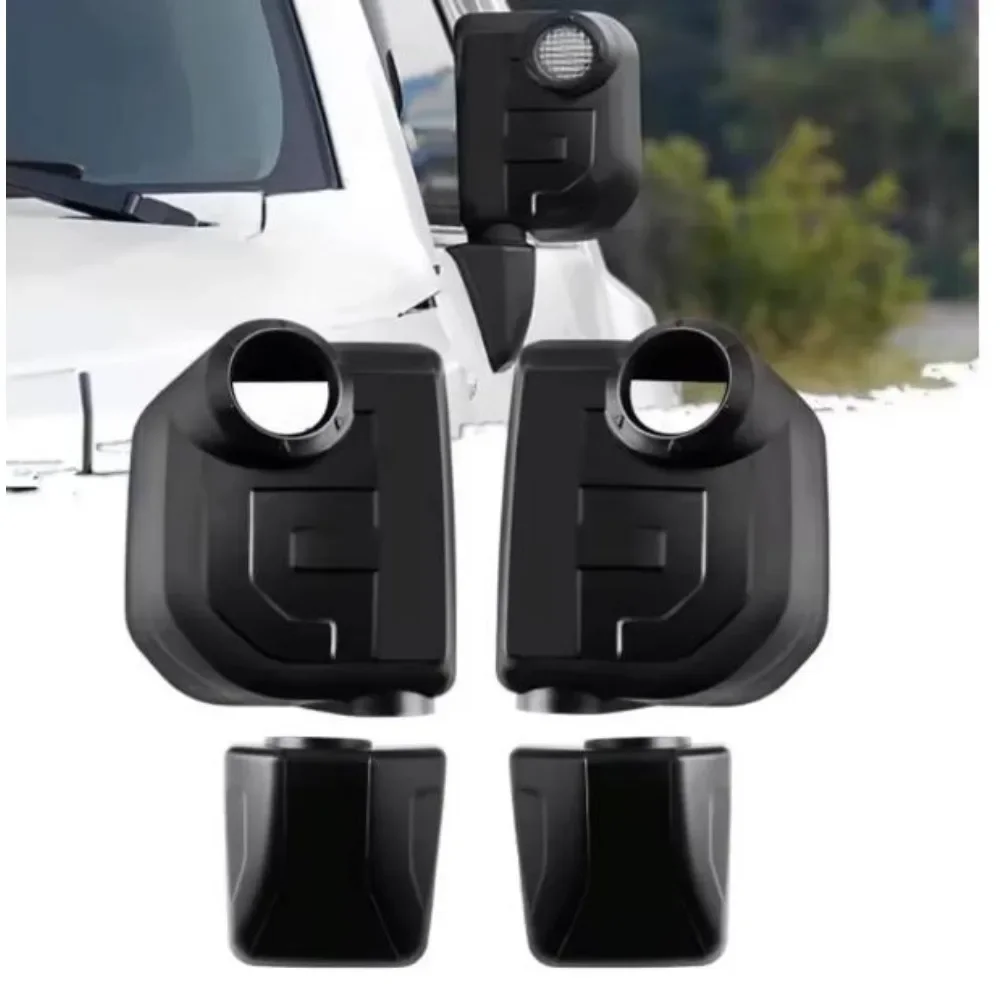 For Toyota FJ Cruiser Modified Rearview Mirror Cover Mirror Housing Black Warrior Mirror Frame