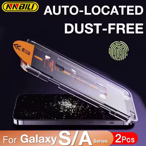 NNBILI 2Pcs For Samsung Galaxy S25 S24 Ultra S23 S22 S21 Plus A71 A25 A15 A35 A34 A53 A54 A55 5G Screen Protector Tempered Glass