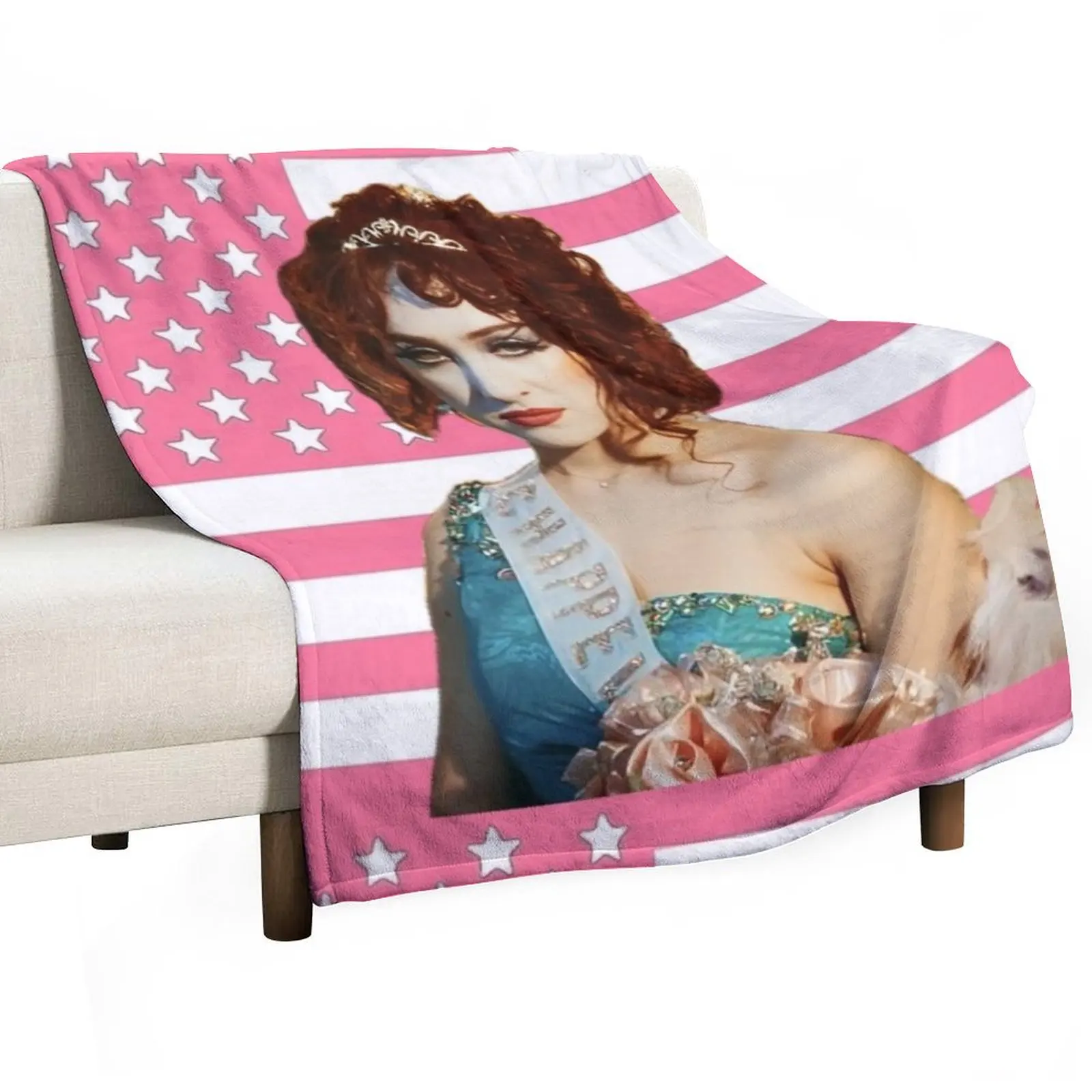 Chappell Pink America Throw Blanket Polar Furrys Luxury St Bed linens Softest Soft Blankets