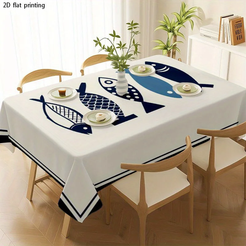 [JIT] 1pc Soft, fashionable and aesthetically pleasing 2D flat tablecloth, machine washable and easy to clean.zyc