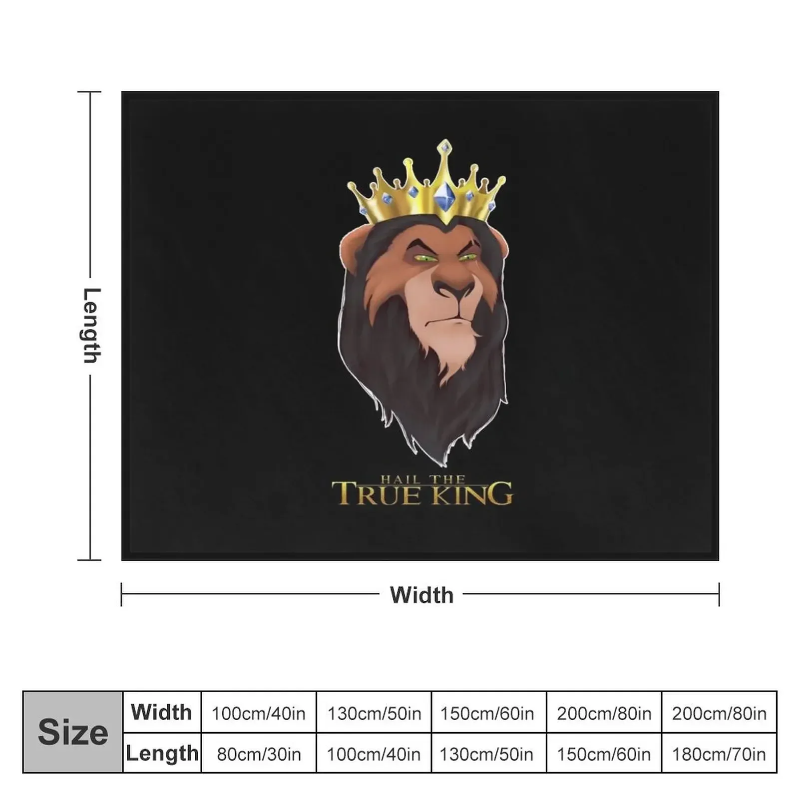 Hail the True King Throw Blanket Hairys Extra Large Throw Weighted Decorative Throw Blankets