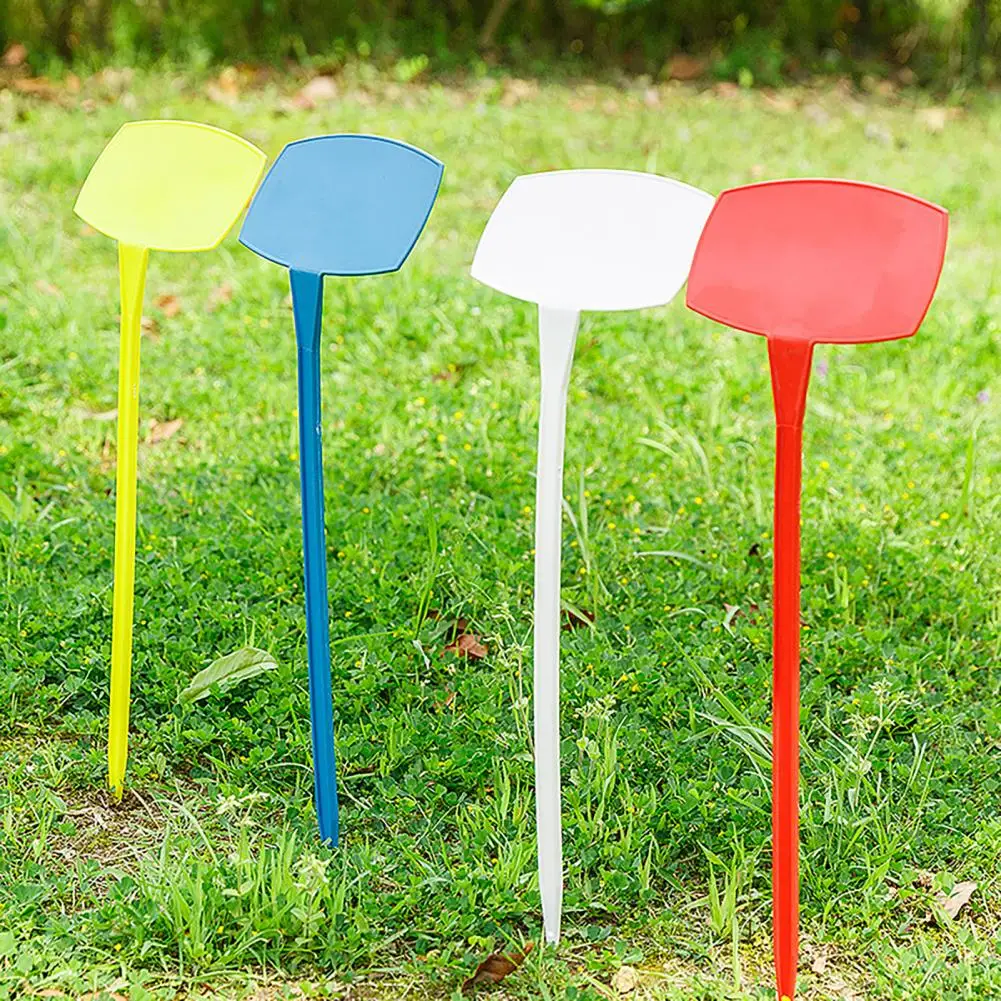 

5 Pcs Plant Tags Reusable Plastic T Shape Plant Labels Plant Markers Inserted Cards for Flower Bed Garden Nursery Outdoor Garden
