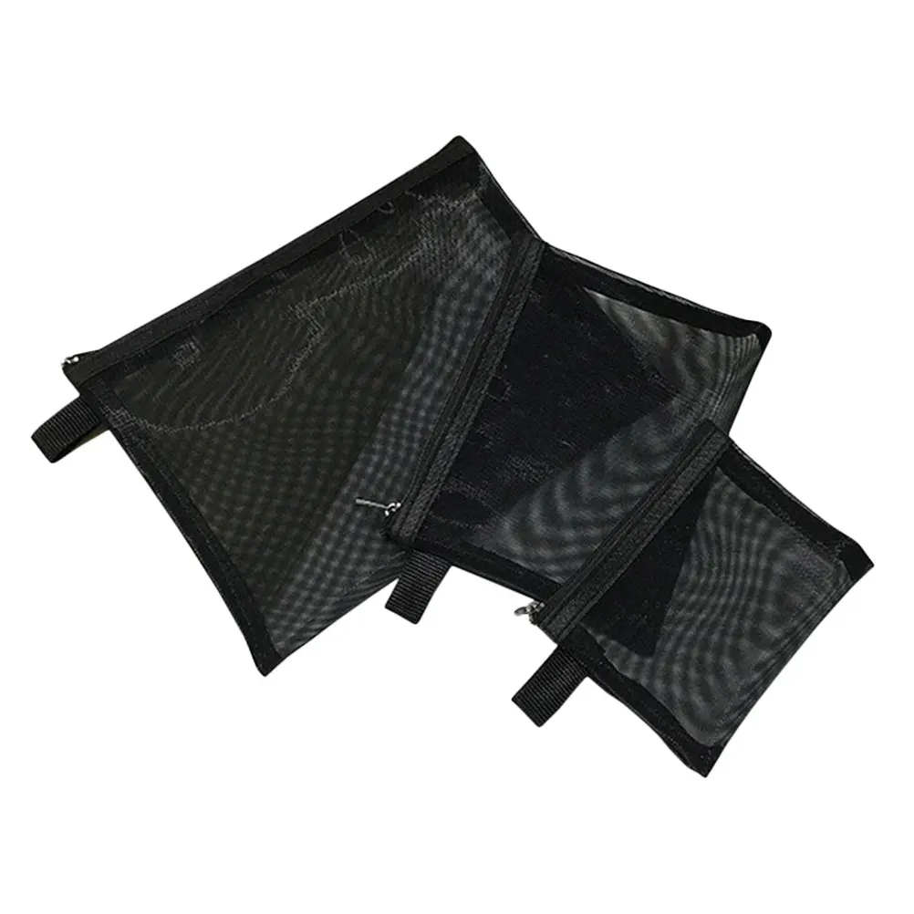 

3 Pcs Bag Mesh Portable Toiletry Bags Women Clear Travel Black Mini Organizer Portable Toiletry Bag Storage