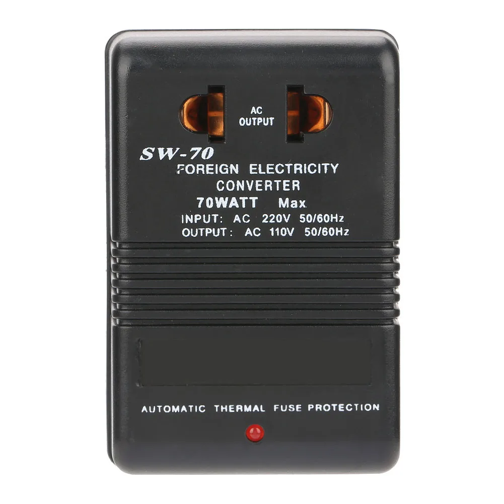 電圧コンバーター,変圧器,70w,220v〜110v,SW-70