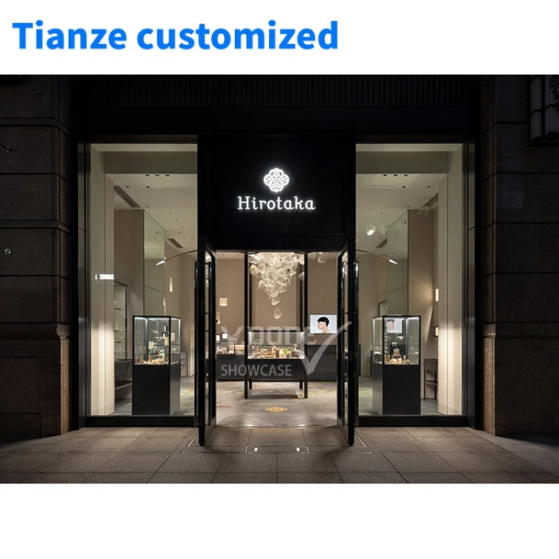 [Customized]Jewelry Shop Glass Display Counter Furniture Jewellery Store Counter Cabinet Interior Decoration Design