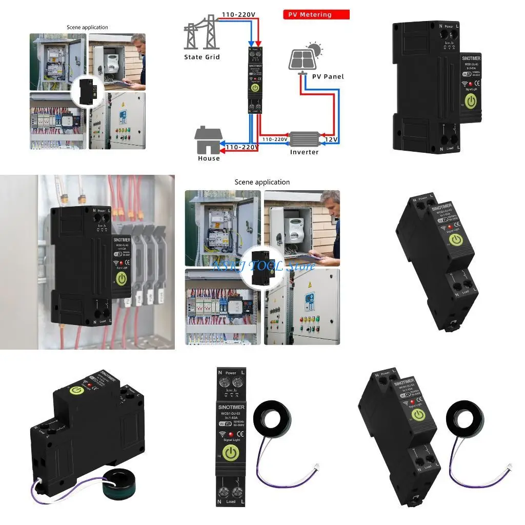 

L8RC Home with Energy Usage Monitoring & Protective Features Energy Metering Device for Electrical Safety