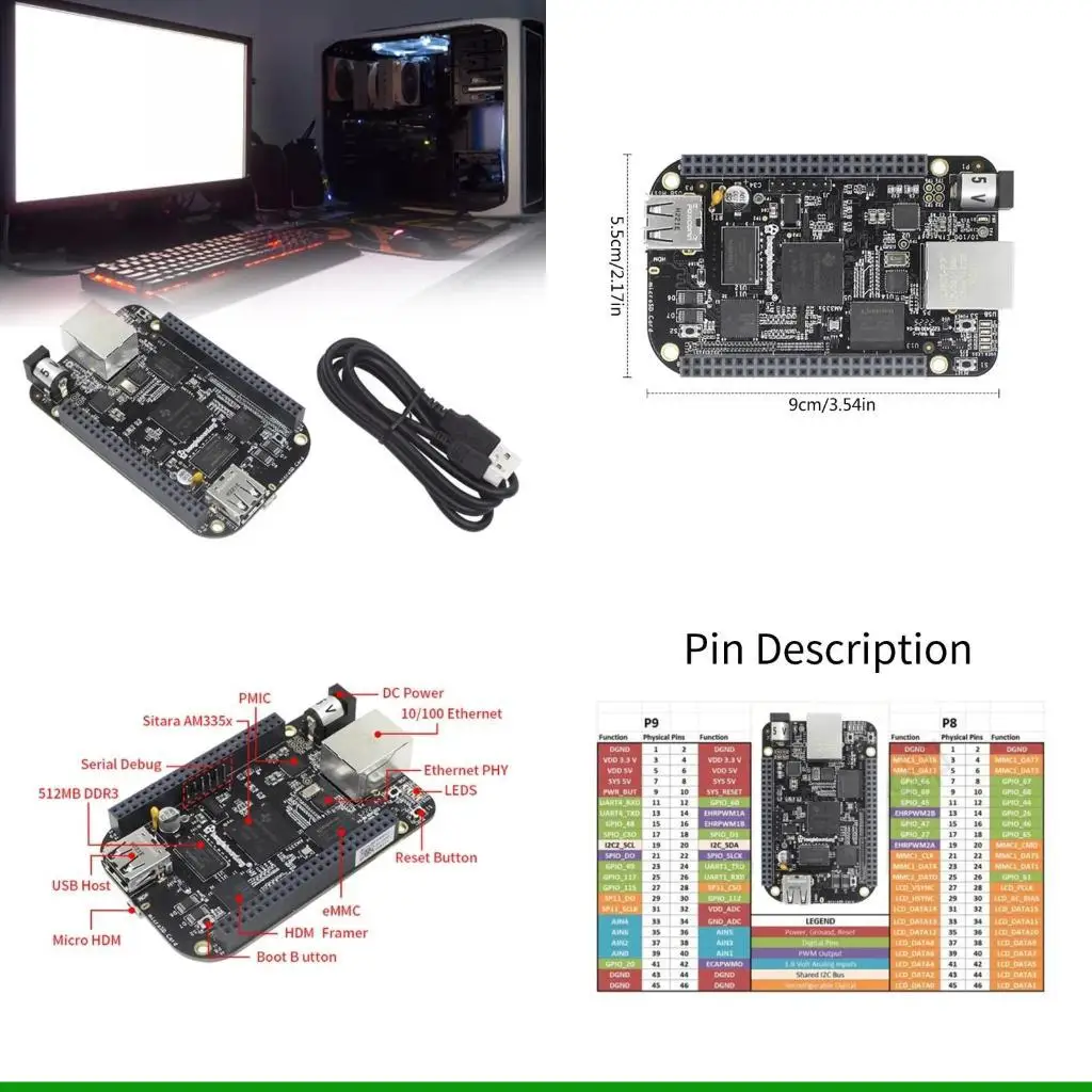 U55C for Beaglebone Black Embedded Development Board for Single Board ARM Computer