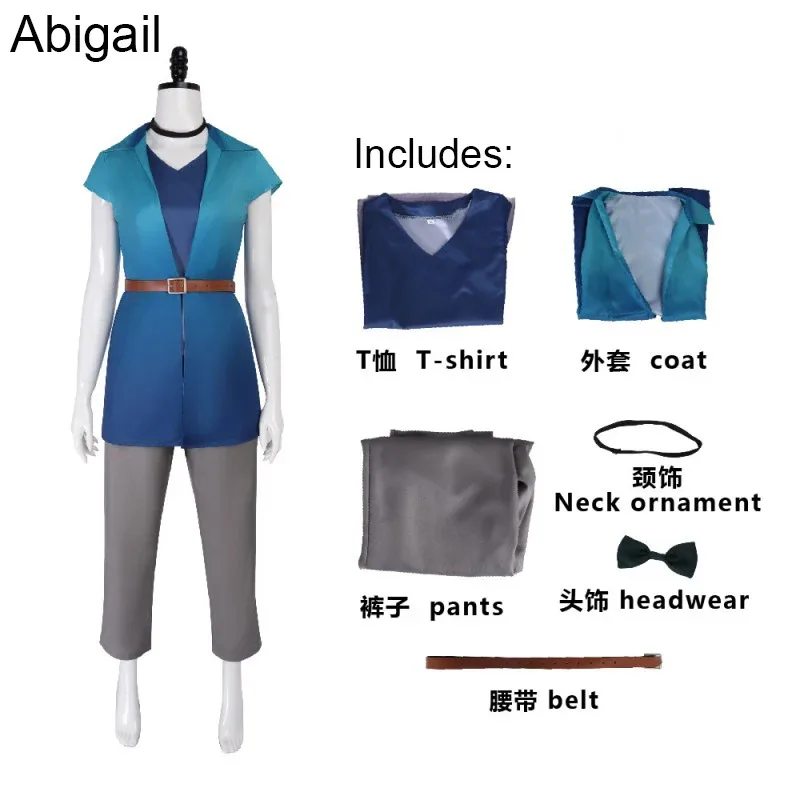 

StardewValley Animation Game Exhibition Abigail Cosplay Halloween Carnival Performance Costume sf/1
