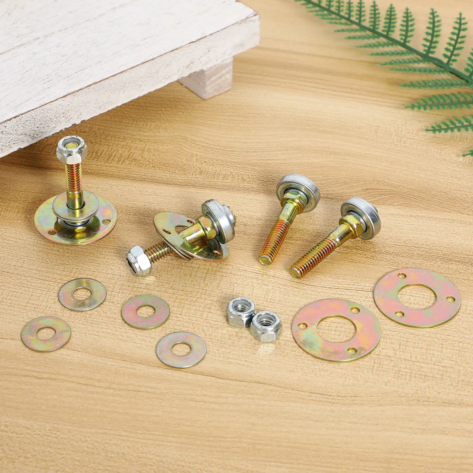 

4 Pcs Furniture Hardware Bearings Rocking Chair Metal Replacement Parts for Fastener Legs Accessories Connectors