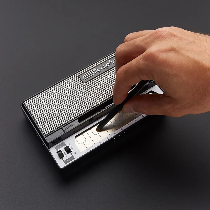 British Stylophone Retro Electronic Instrument Mini Portable Pocket Keyboard Synthesizer Electric Sound Box