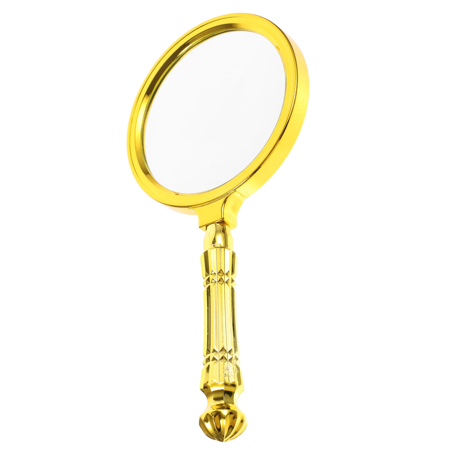 Portátil 90 mm Mira Real Detetive Banhado a Ouro Lupa Crianças Lupas Portáteis Ferramentas de Leitura Idosos