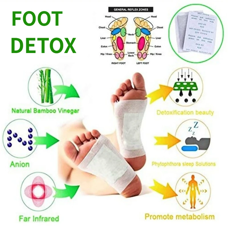 10-200PCS Foot Patch Natural Feet Patch Relieves Body Pressure Insomnia Dehumidification Foot Care Tools Kinoki Health Stickers