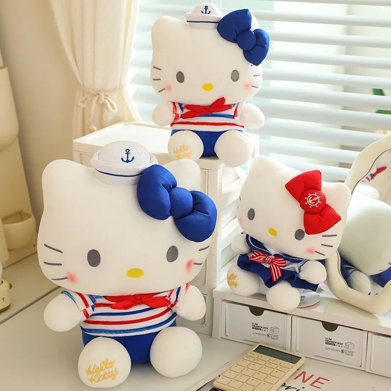 

Игрушка плюшевая Sanrio морская, 33 см, мультяшная аниме «Hello Kitty», симпатичная Подушка для сна, подарок ребенку на день рождения