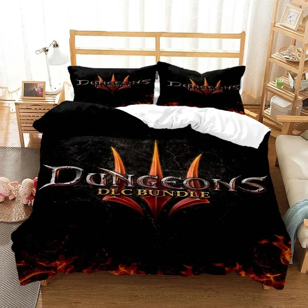 Game Diablo Bedding Set Boys Girls Twin Queen Size Duvet Cover Pillowcase Bed Kids Adult Fashion Home Textileextile