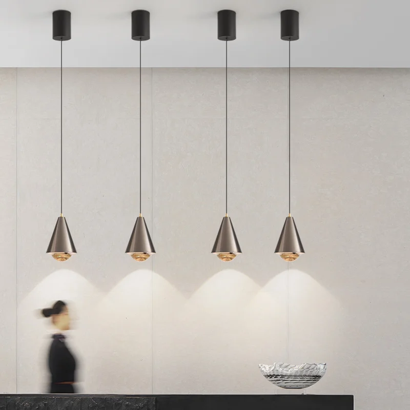 

2025 Bedroom Headboard Long Line Small Chandelier Nordic Creative Adjustable Lifting Background Wall Light Shop Bar Hanging