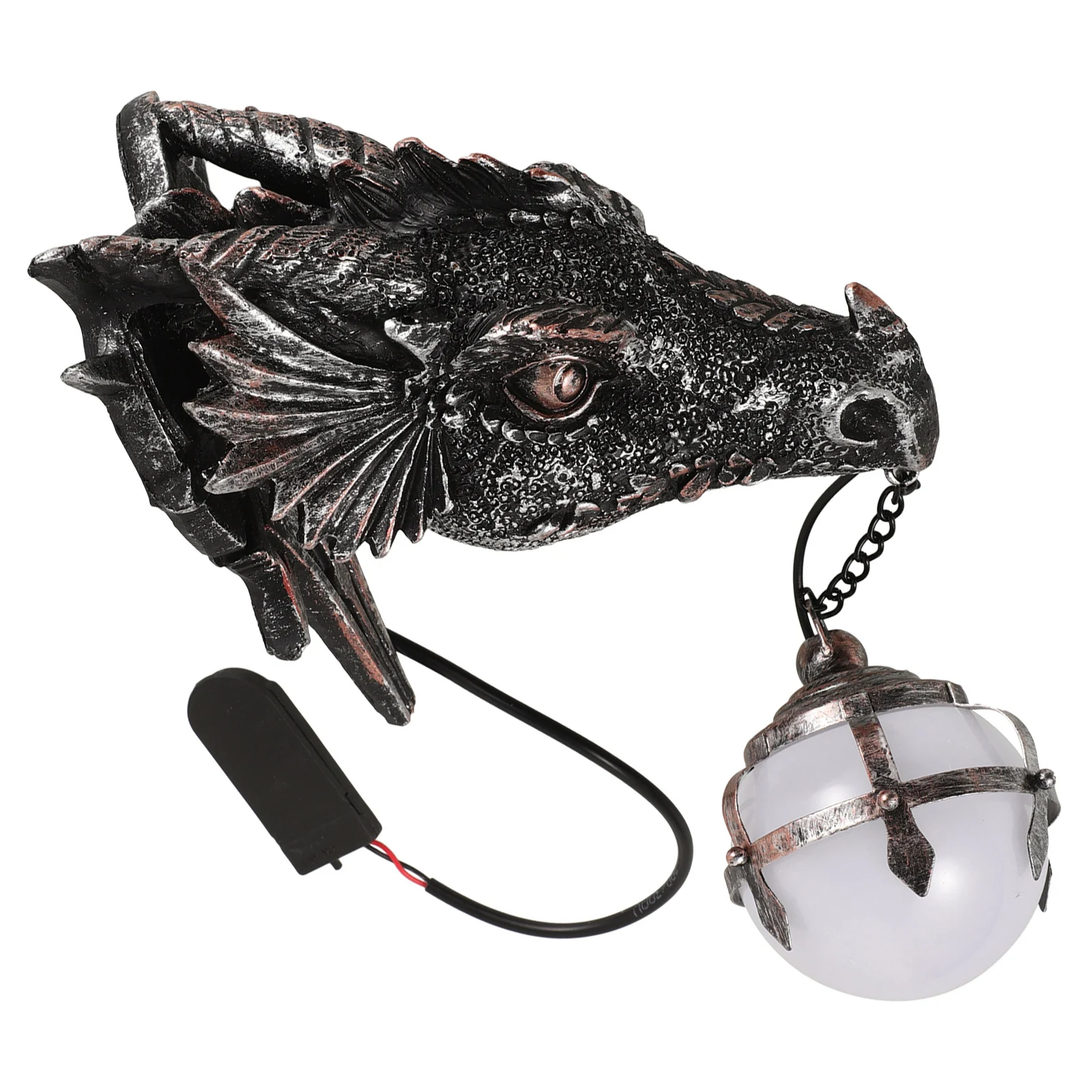 Dragon Wall Lamp Resin Durable Waterproof Night Light Decorative Garden Sculpture Indoor Outdoor Decor Dragon Wall Lamp