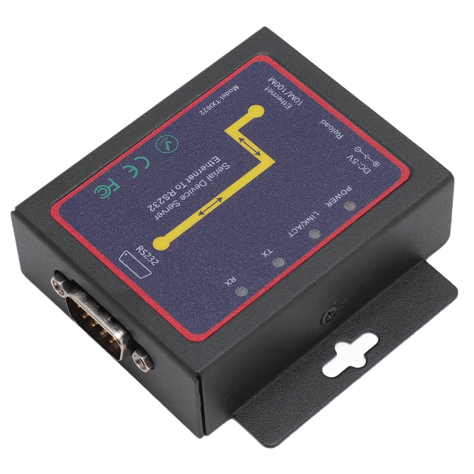 TXI022 RJ45 to RS232 Serial Network Adapter Bi Directional Transfer TCP IP Serial Network Adapter for Windows for Industrial