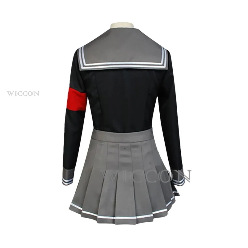 Anronpa V3 Cosplay Uniform Jacket Skirt Tie Socks for Women, Peko Pekoyama, Anime Cosplay, Nouveau recruté, 303