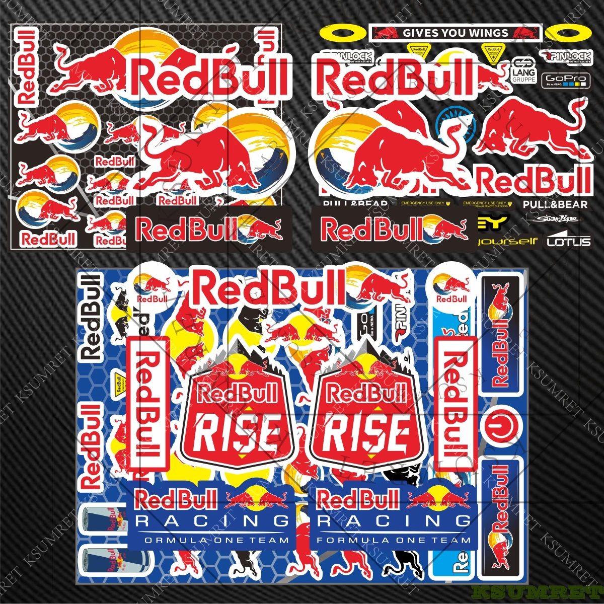 

Виниловая наклейка для Red Bull, наклейка на мотоцикл