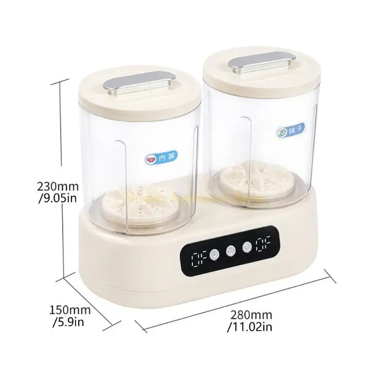 غسالة D0AB ذات حوضين مزدوجين، تصميم دلو مزدوج، مغسلة منفصلة في وقت واحد