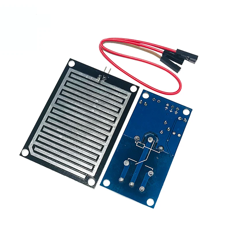 Rain water sensor module + DC 5V 12V Relay Control Module Rain Sensor Water Raindrops Detection Module for Arduino robot kit