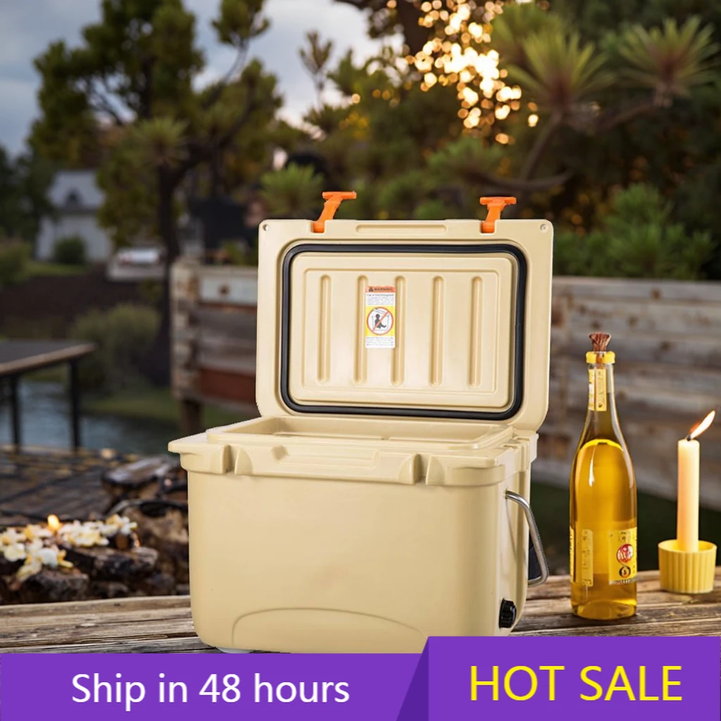 

POWER LEAPPortable Hard Cooler Box CNC Machined Aluminium 6061 Insulated Thermal Camping Design