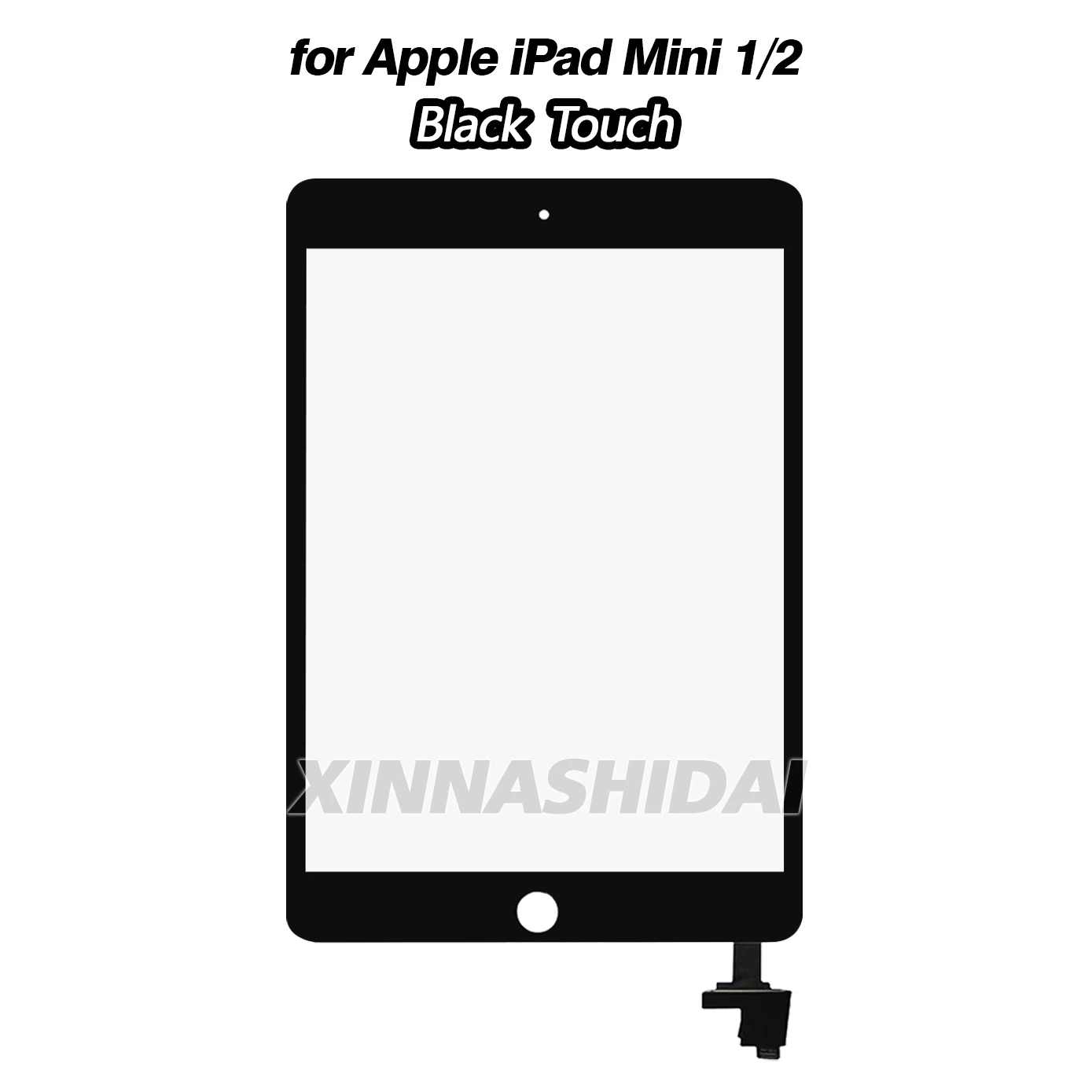 شاشة لمس جديدة لجهاز iPad Mini 1 2 A1432 A1454 A1455 A1489 A1490 A149 أجهزة استشعار محول الأرقام بشاشة تعمل بلمس لوحة زجاجية أمامية