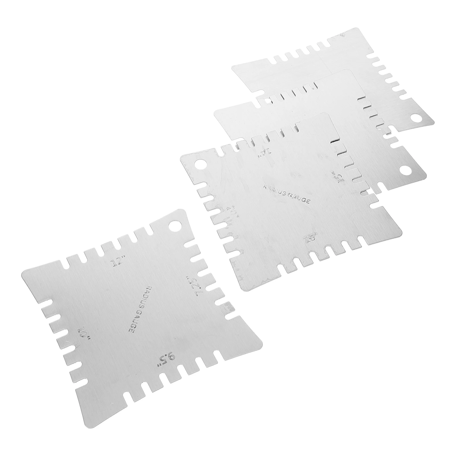 

4 pcs Stainless Steel Guitar Notched Radius Gauge Set Fretboard Measuring Tool Luthier Repair Kit For Electric Bass String