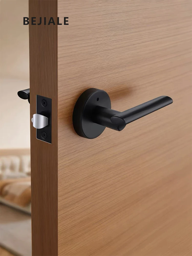 universal-indoor-bathroom-door-lock-with-three-lever-handle-single-tongue-for-room-bedroom-black-privacy-door-handle
