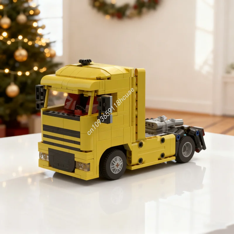 Blocs de construction de modèle technique MOC DAF XF, 497 pièces, Architecture, jouet créatif, idée éducative, brique, cadeaux de noël, anniversaire pour enfants