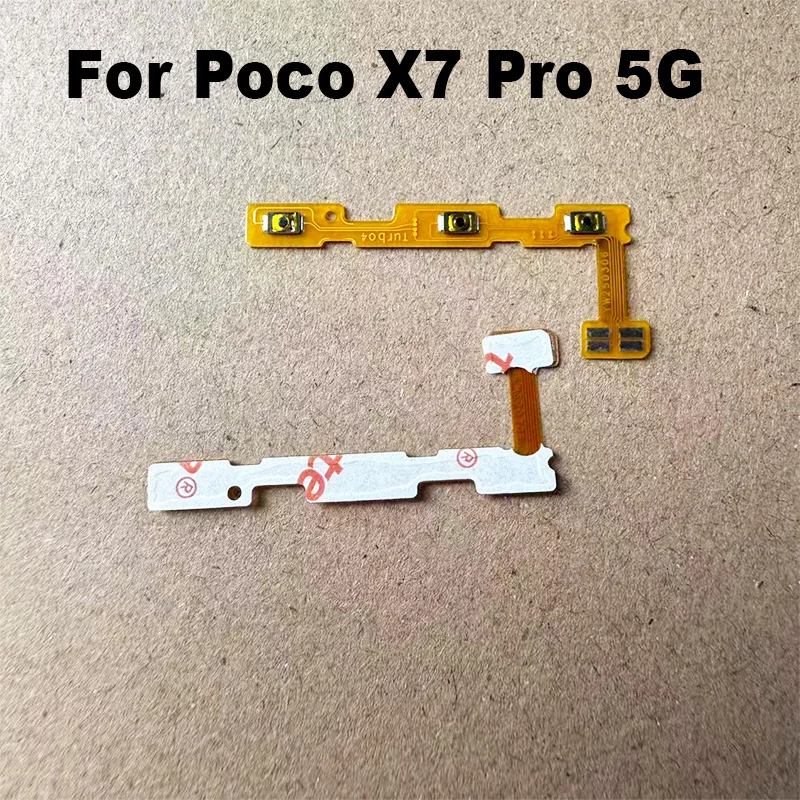 For Xiaomi Poco X7 Pro 5G Power On Off Volume Button Key Power Flex Cable Flex Cable Replacement