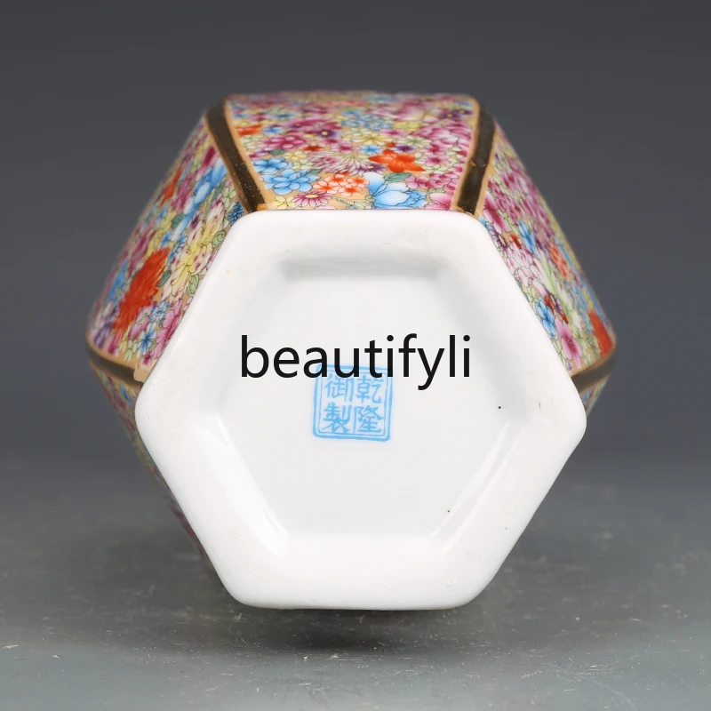 Antique, Jingdezhen Ceramic Vase, Enamel Color, Pastel Wanhua Porcelain