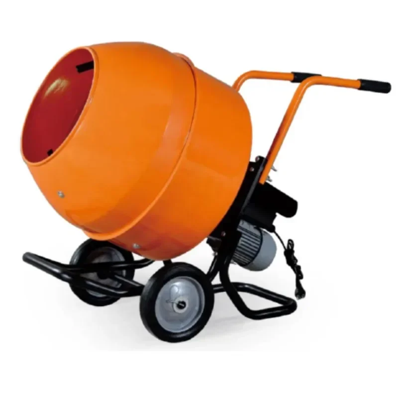 

portable small electrical self loading drum cement concrete mixer machine with pump