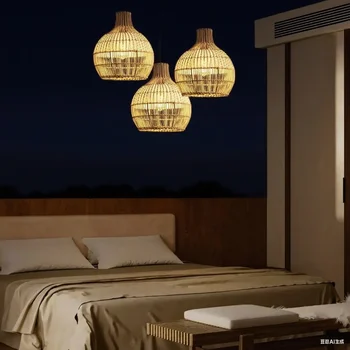 6 best sales Rattan-Kronleuchter - №5