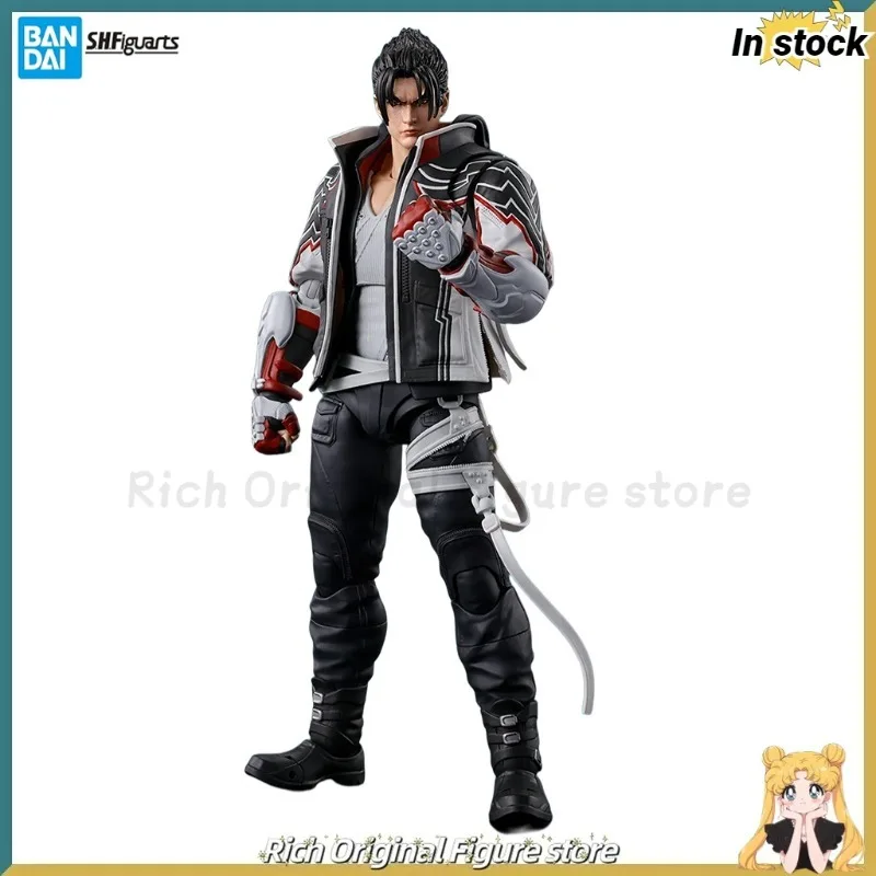 【재고 있음】오리지널 반다이 스피리츠 S.H.F TEKKEN 8 Jin Kazama 애니메이션 피규어 모델 장난감