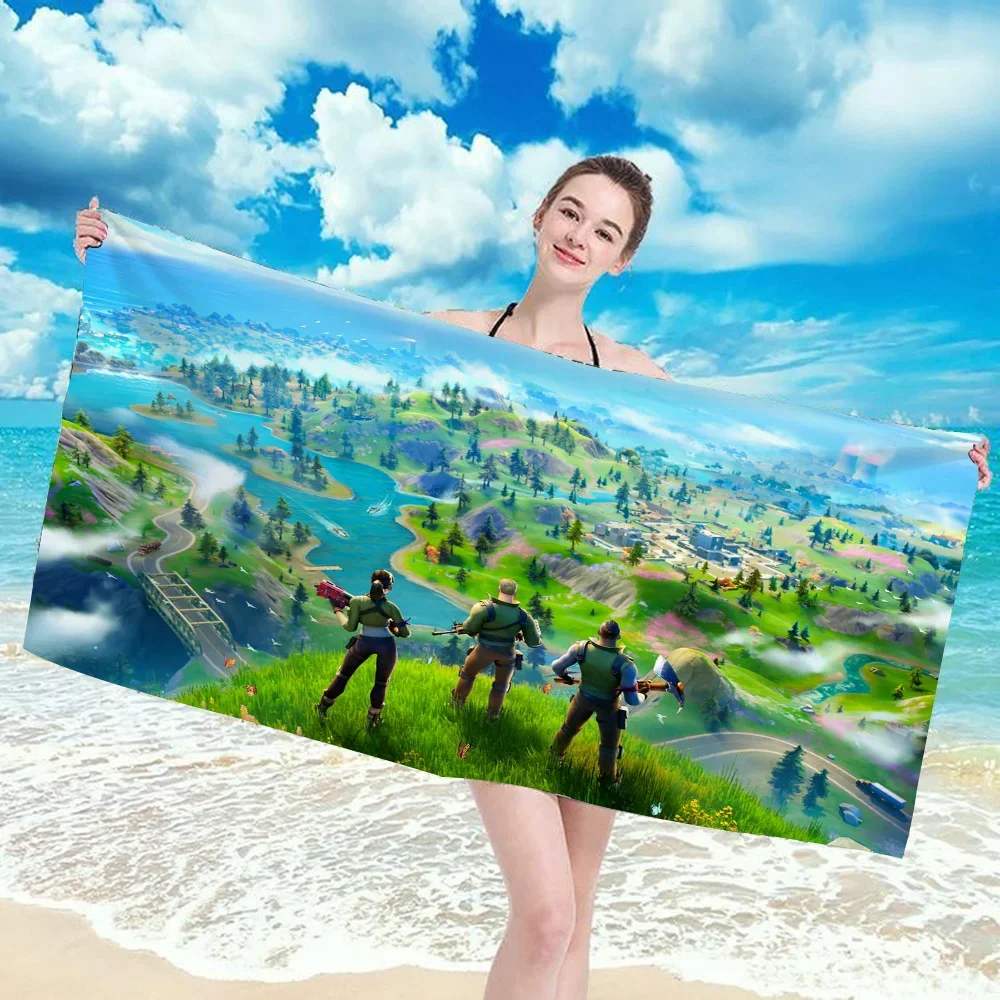 

G-Games-F-Fortnites-S Serviette Sport Bathroom Towels Adults Quick-drying Towel Gym Sports Towel Woman Bathrobe Shower Hair Use