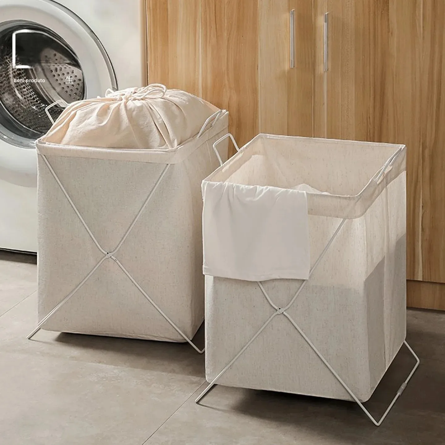 cotton-linen-fabric-laundry-hamper-foldable-home-bedroom-bathroom-large-capacity-waterproof-storage-basket-laundry-basket