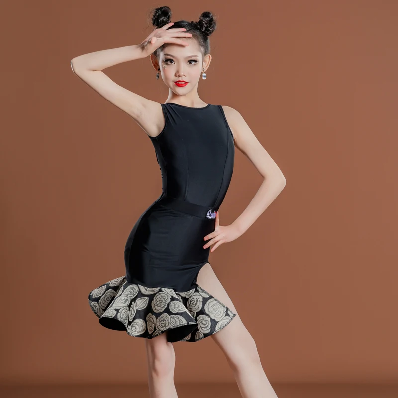 

Одежда для латиноамериканской девушки, костюм с разрезом, боди, юбка, одежда для тренировок, одежда для выступлений, сценическая одежда YS4667