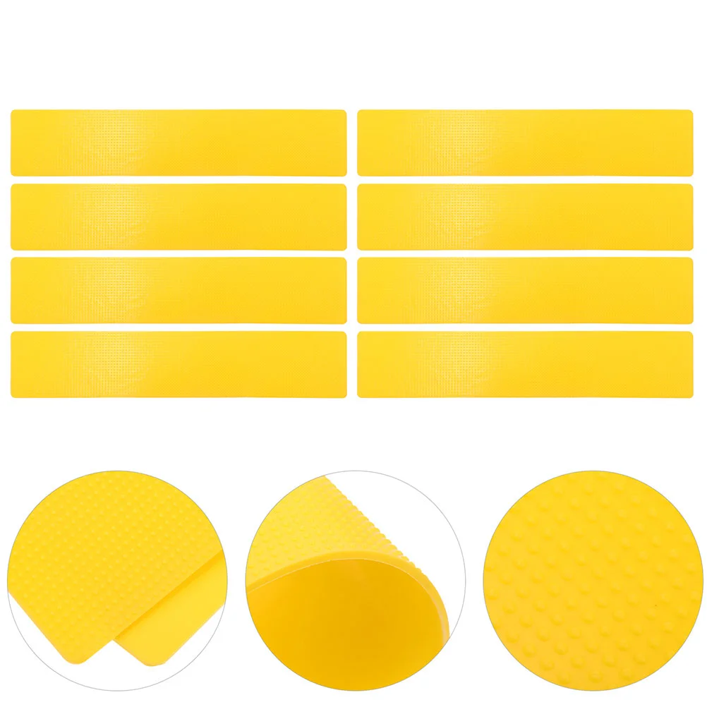 8 Pcs Basketball Tennis Court Landmark Mat Athletic Tape Pickleball Pvc Football Training Signs