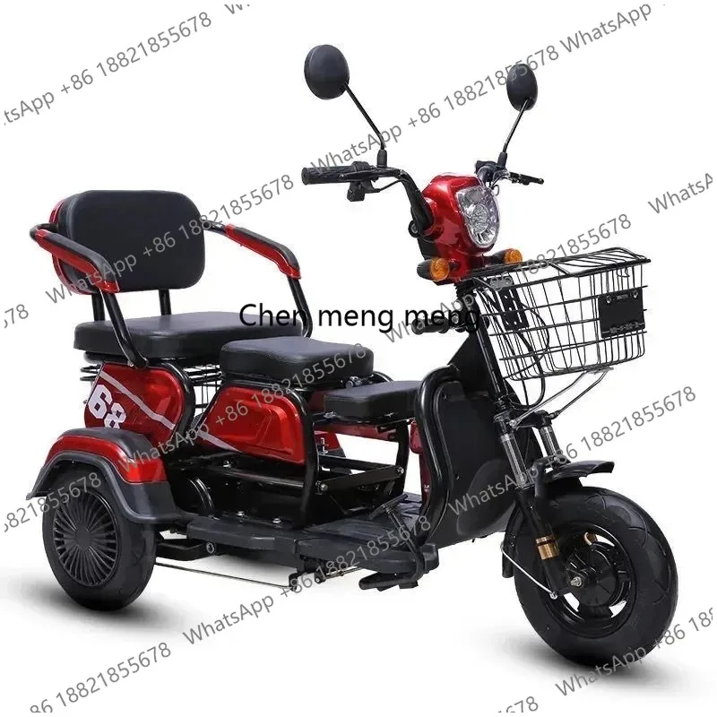 High Quality Electric Adult Tricycle Seat Trike in Stock 50km/h 3 Wheel 2 60V 600W Moto 3 Ruedas 3wheel Motorcycle Adult