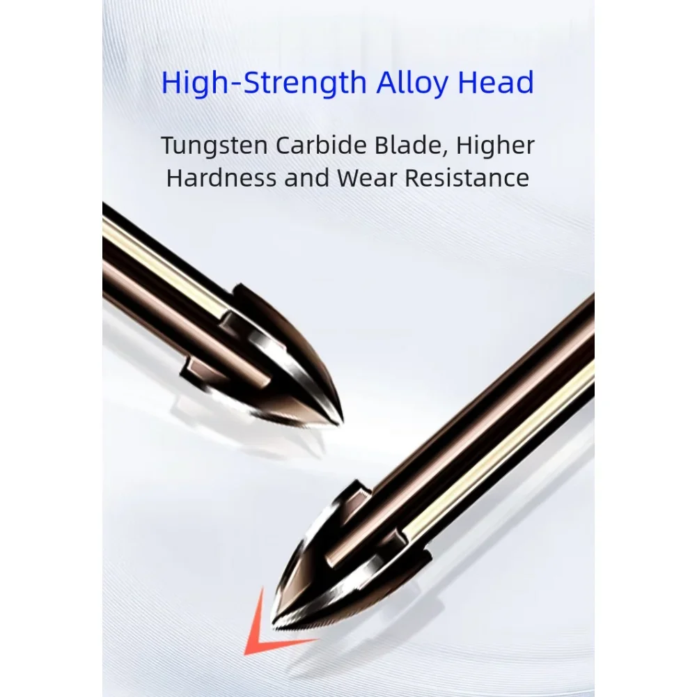 High-Precision Tile Drill Bit Set: 7-Piece Multi-Functional Porcelain & Glass Drill Bits, Saw Blades & Cutting Tools view 4
